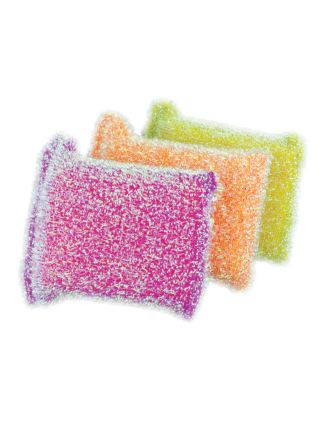 8511305 Casabella Non-Scratch Sparkle Scrubby Sponges, Color May Vary (Pack of 2)-main-1