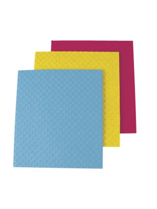 8515460 Casabella All-Purpose 8" x 7" Cellulose Sponge Cloths (Pack of 3)-main-1