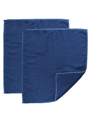8511210 Casabella Microfiber 12" x 14" Dusting Cloths, Blue (Pack of 2)-main-1