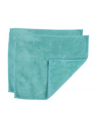 8511210 Casabella Microfiber 12" x 14" Dusting Cloths, Blue (Pack of 2)-main-1