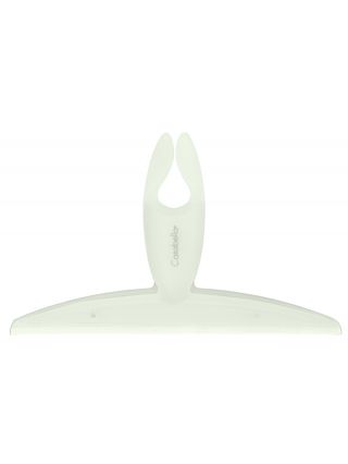 8544037 Casabella Clip-On Silicone Shower Squeegee, 8.25" x 10" x 1", White-main-1